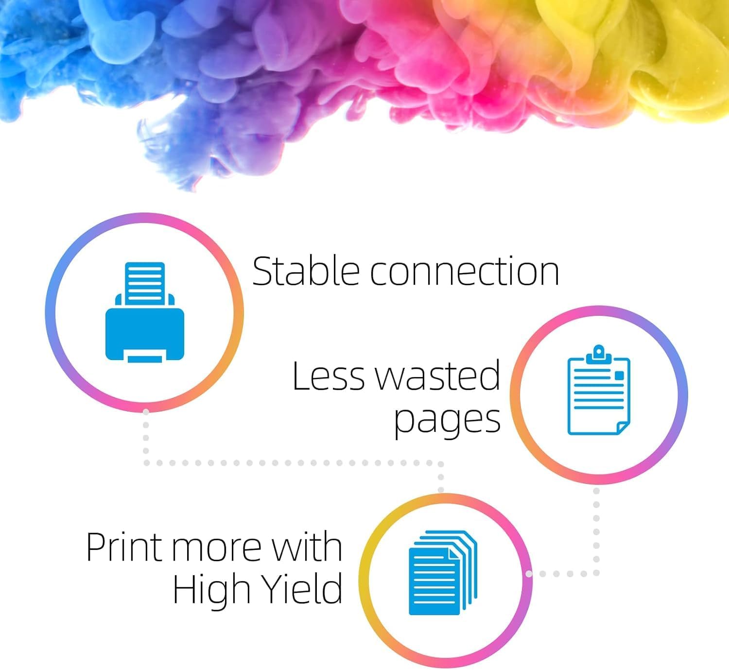 67XL Ink Cartridges Compatible for HP Ink 67 Black/Color Combo Pack Compatible for DeskJet 2855e 2827e 2800e 4255e 2755e 2700 4155e 4227e 2700e 2734e 2852e Envy 6055e 6000 6400 6455e Printer - Image 6