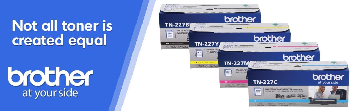 Brother TN227 4 High Yield Color Toner Set (BK/C/M/Y) (1) TN227BK, (1) TN227C, (1) TN227M, (1) TN227Y - Image 7