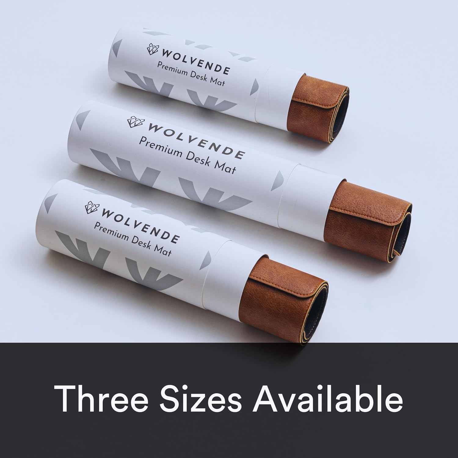 Premium Distressed Faux Vegan Leather Desk Mat | Multifunctional Desk Pad for Home Office | (Brown/Tan, 12" x 36") - Image 8