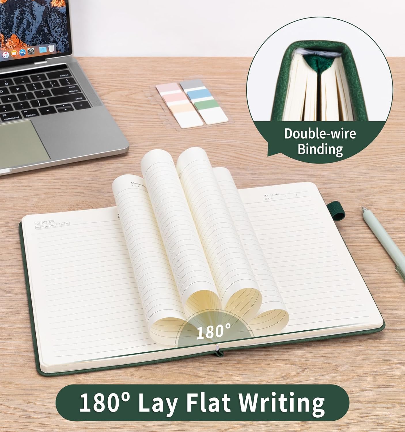 Lined Journal Notebook for Women Men, A5 Hardcover Leather Journals for Writing, 200 Pages Thick Paper, Daily Journal Notebook for Work, School, Note Taking, Business, Travel, College Ruled - Image 6