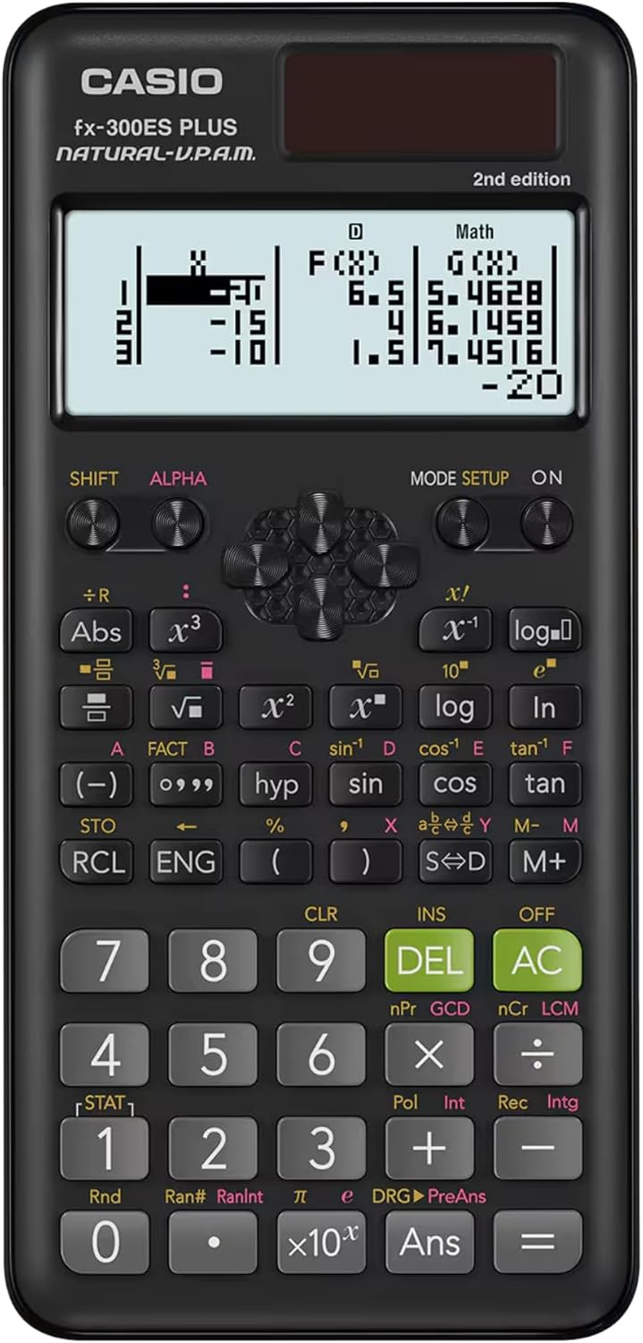 Casio fx-300ES Plus 2nd Edition – Standard Scientific Calculator | 262 Functions, Natural Textbook Display℠ | Ideal for Middle School, High School Math, Statistics & Algebra | Black - Image 3