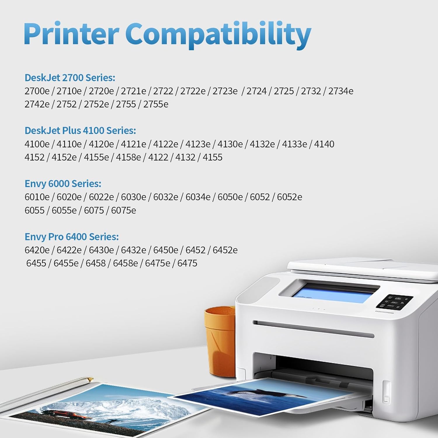 Remanufactured Ink Cartridge Replacement for HP Ink 67 67XL Black Color Combo Pack for Deskjet 2755e 2700e 2752 2742e 2855e 4155e 4100e 4158e 4152e 4500 Envy 6055e 6055 6455 6455e 6452e Printer - Image 3