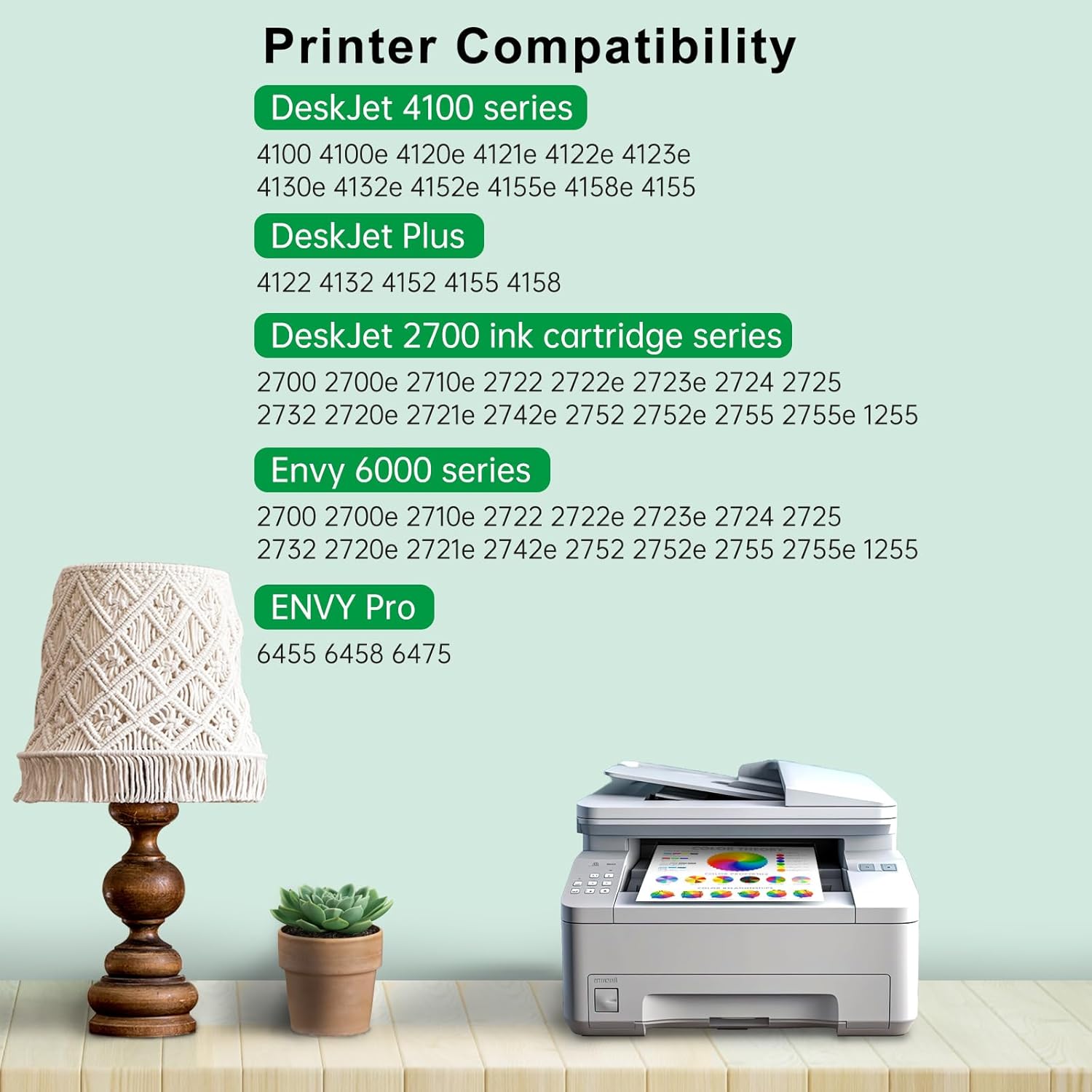 SAILNER 67XL Black High-Yield Ink Cartridge Replacement for HP Ink 67 67XL HP Printer Ink use with for DeskJet 2855e Ink Cartridges Deskjet 4155e 2755e 4155 2700 2700e Envy 6055 Printer 67(2 Pack) - Image 5