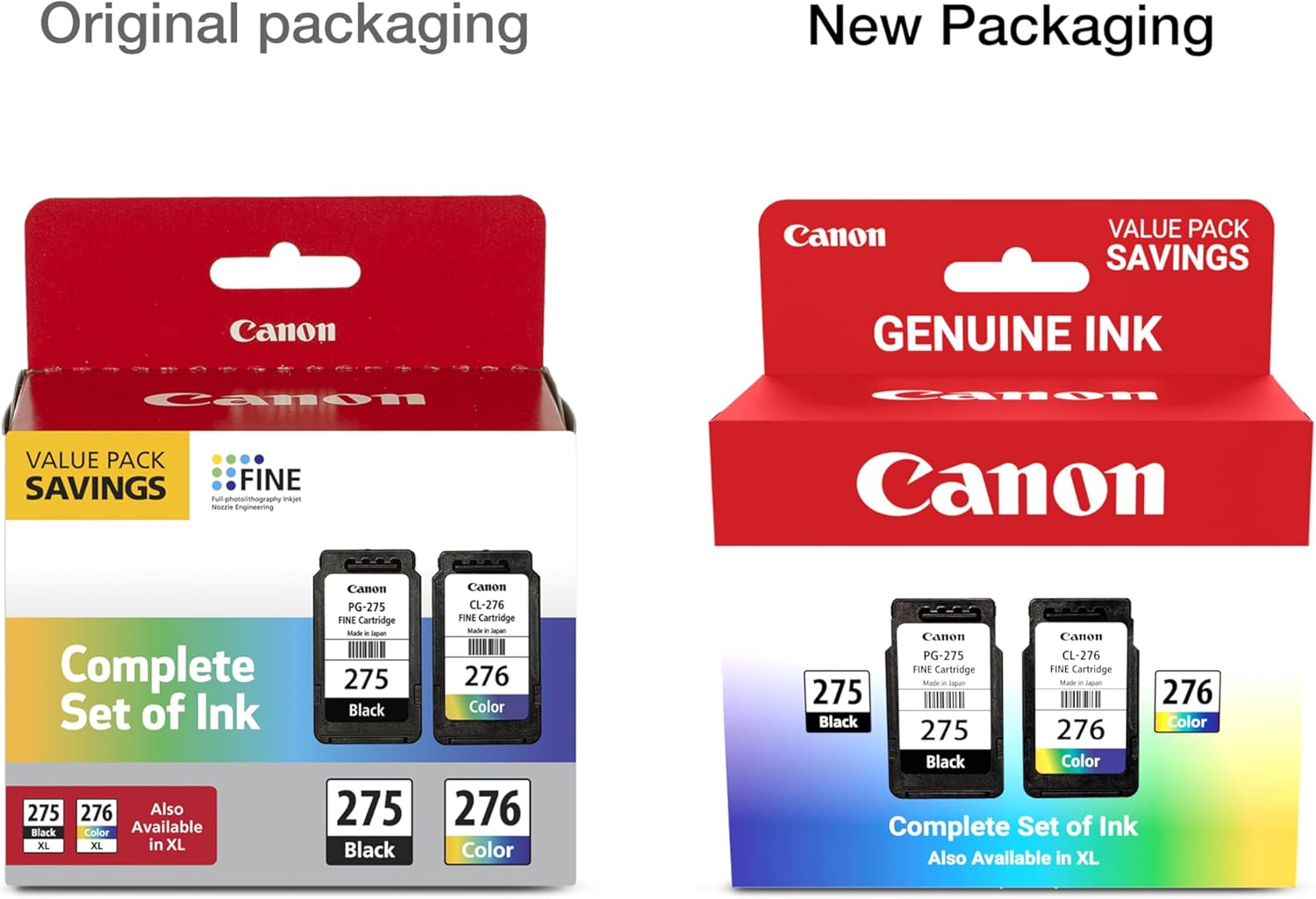 Canon PG-275 / CL-276 Genuine Ink Value Pack (2 Cartridges), Compatible with TS3520/3522/4722/3720/3722, TR4720 - Image 3
