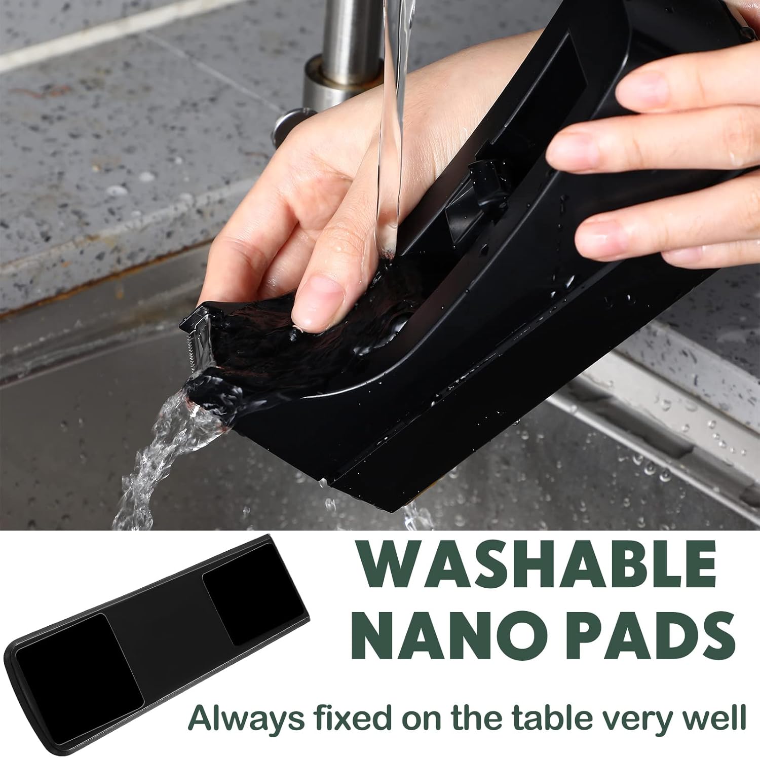 Yahenda 10 Pack Desktop Tape Dispenser Non Skid Base with 0.7 x 985 Inches Invisible Tape Refills Bulk Weighted Roll Dispenser for Office Home School - Image 5