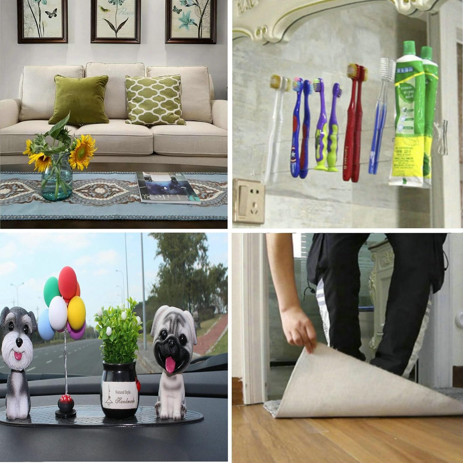 Double Sided Tape Heavy Duty, 16.5FT Nano Adhesive Mounting Tape Wall Decor, Sticky Picture Hanging Adhesive Strips Poster Tape - Image 4