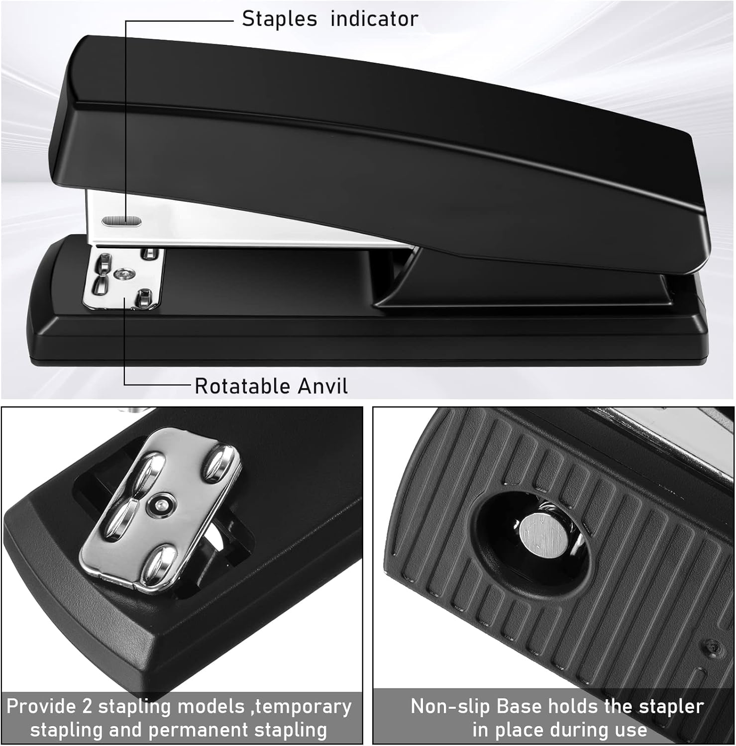 Marspark 10 Pcs Stapler for Desk Office Staplers Bulk with 6000 Staples 25 Sheet Capacity for School Office - Image 4