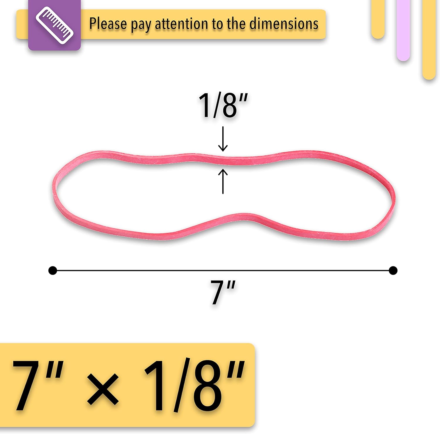 Mr. Pen- Large Assorted Color Rubber Bands, 120 Pack, Giant Elastics for Office - Image 4