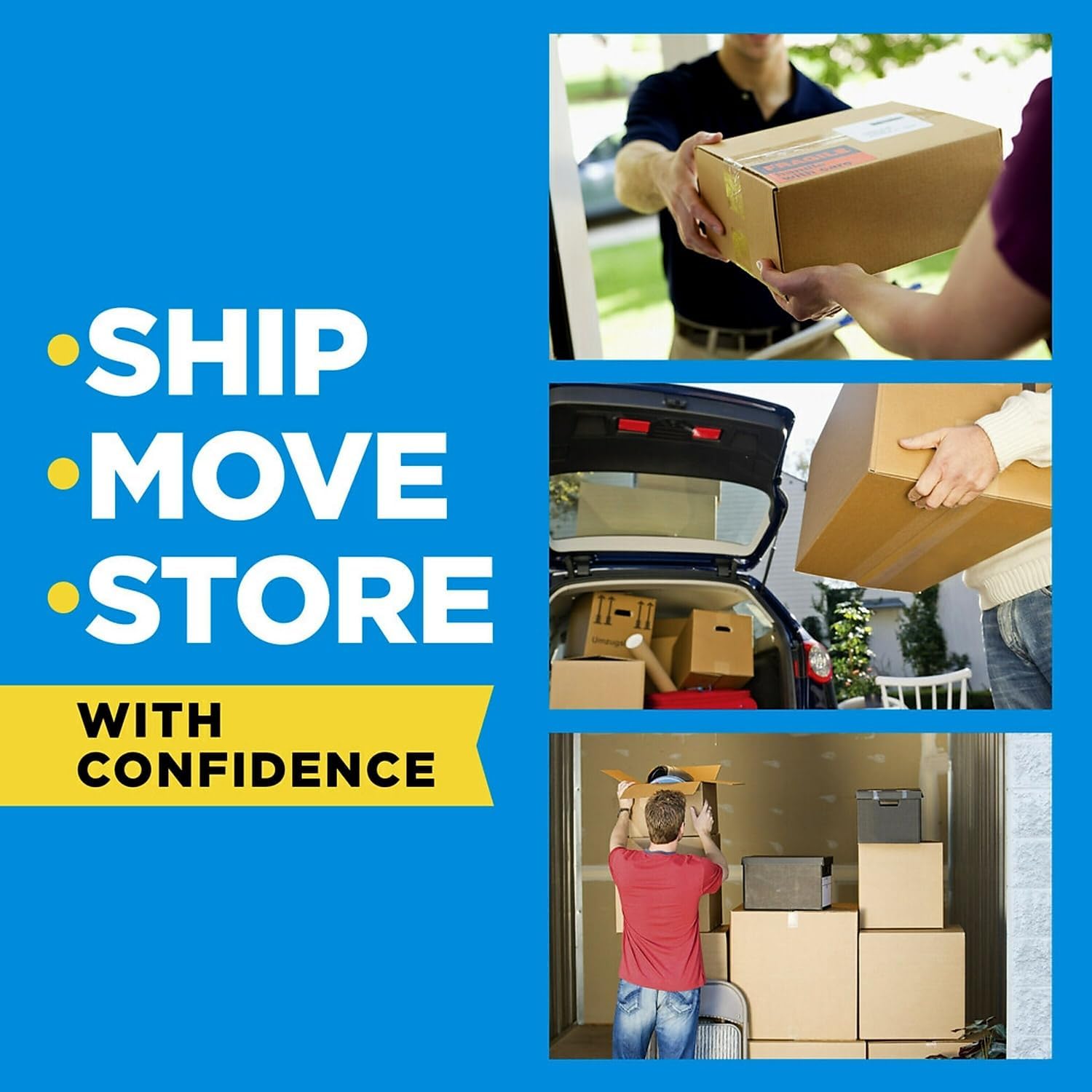 Scotch Heavy Duty Shipping Packaging Tape with Dispenser , Pack Of 2 - Image 10