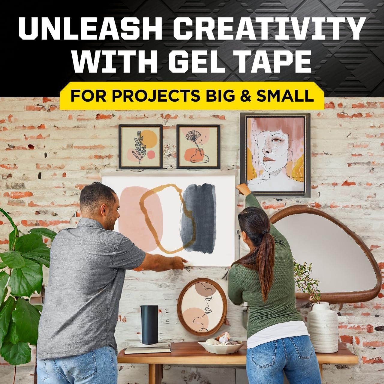 Scotch-Mount Multi-Purpose Gel Tape, Double-Sided Tape for Heavy Duty Applications, Removable Mounting Tape, Nano Tape, Water-Resistant Clear Mounting Tape, Holds up to 20 lbs, 1-Pack - Image 9