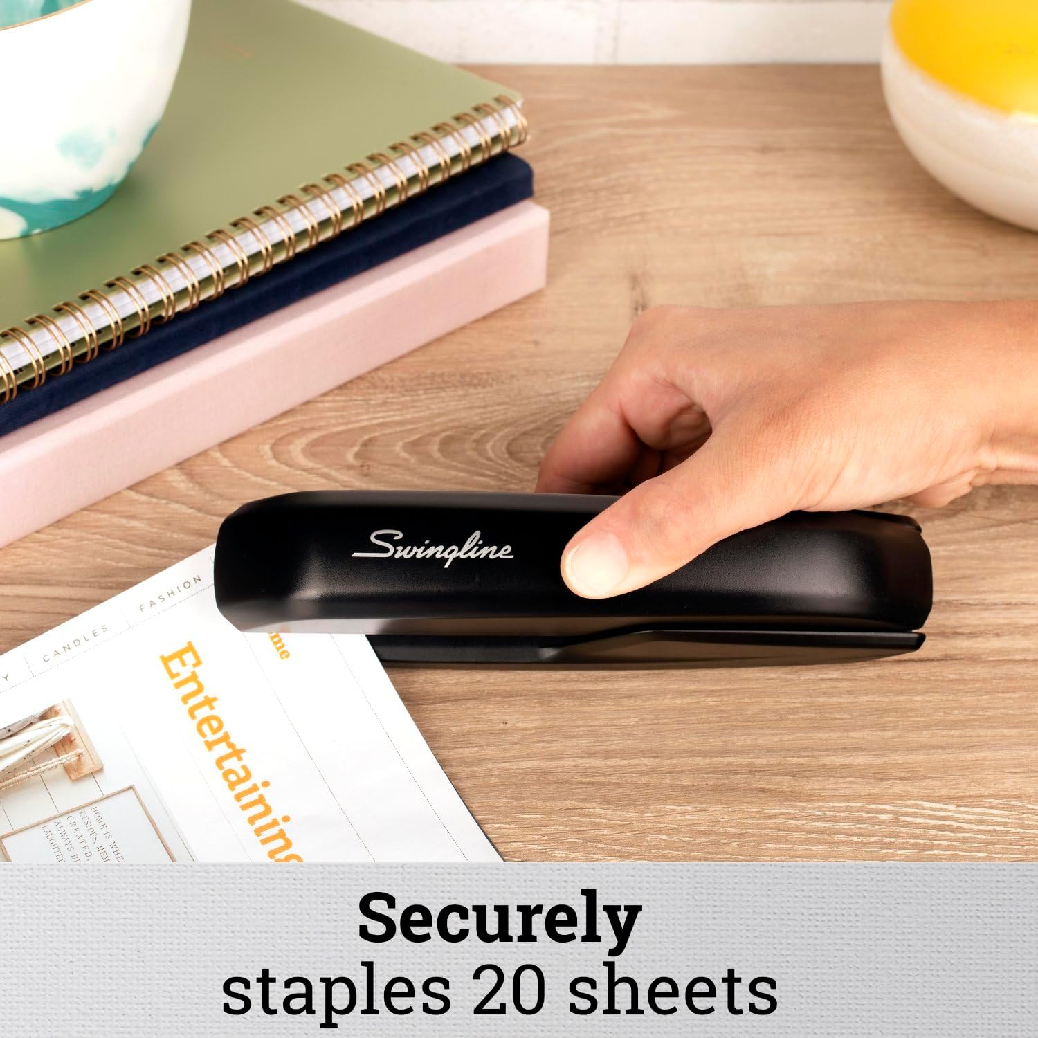 Swingline Standard Stapler, 20 Sheet Capacity, Eco Version, Jam Free, 2 Pack, Black (54501) - Image 3