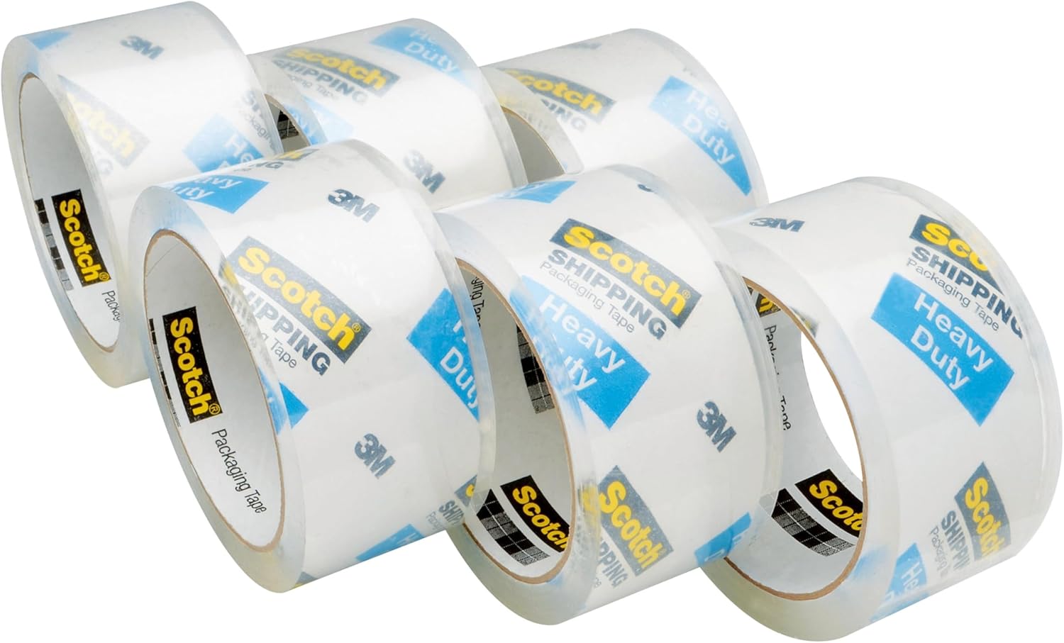 Scotch Heavy Duty Shipping Packing Tape, Clear, Shipping and Packaging Supplies, 1.88 in. x 54.6 yd., 6 Tape Rolls - Image 12