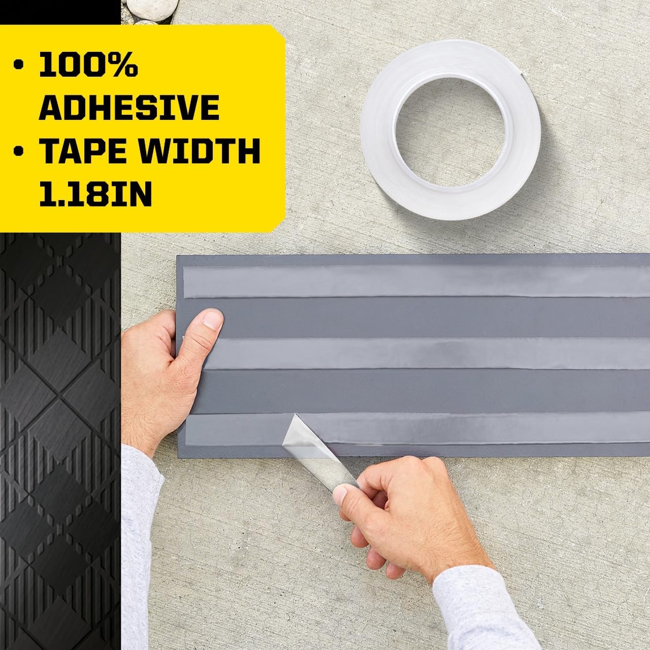 Scotch-Mount Multi-Purpose Gel Tape, Double-Sided Tape for Heavy Duty Applications, Removable Mounting Tape, Nano Tape, Water-Resistant Clear Mounting Tape, Holds up to 20 lbs, 1-Pack - Image 3