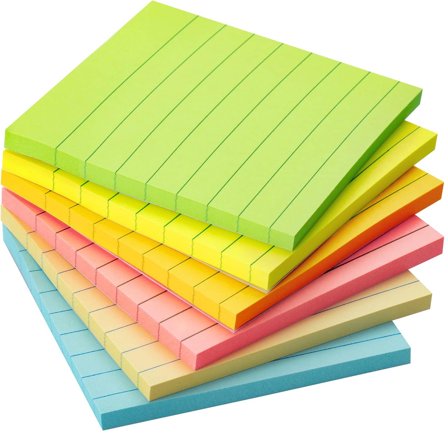 Mr. Pen- Lined Sticky Notes 3x3, 6 Pads, 45 Sheet/Pads, Pastel Colors, Sticky Notes with Lines - Image 8