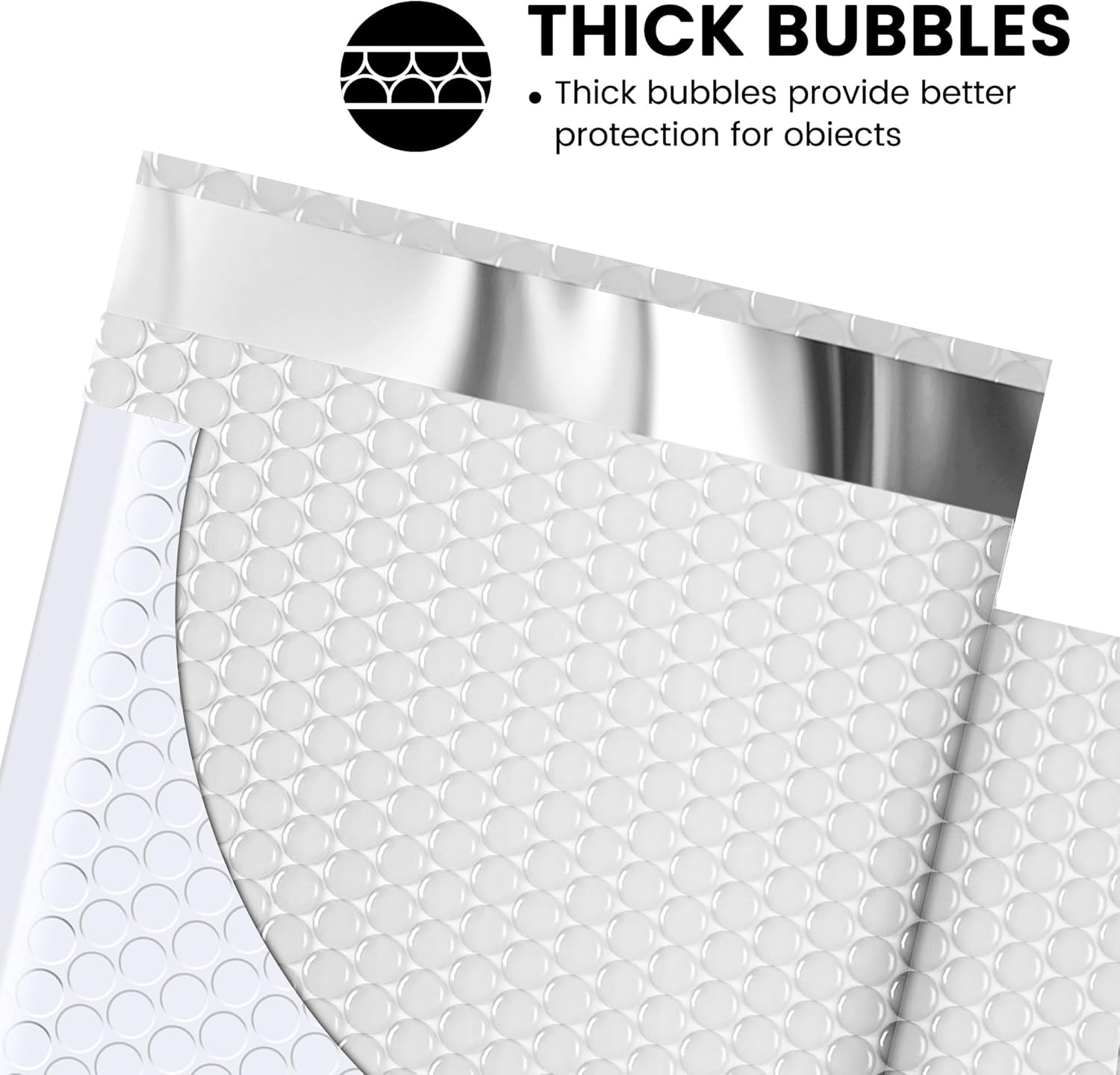 Fuxury Bubble Mailer 6x10" 100 Pack White Bubble Mailers Usable Size 6x9" Self Seal Padded Mailing Envelopes Opaque Bubble Padded Mailer for Small Business Mailing Jewelry Makeup Small Items - Image 6