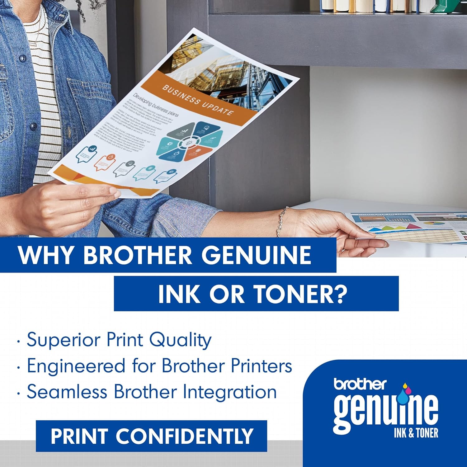 Brother Genuine Standard-Yield Toner Cartridge Four Pack TN223 4PK - includes one cartridge each of Black, Cyan, Magenta & Yellow Toner, Standard Yield, Model: TN2234PK - Image 3