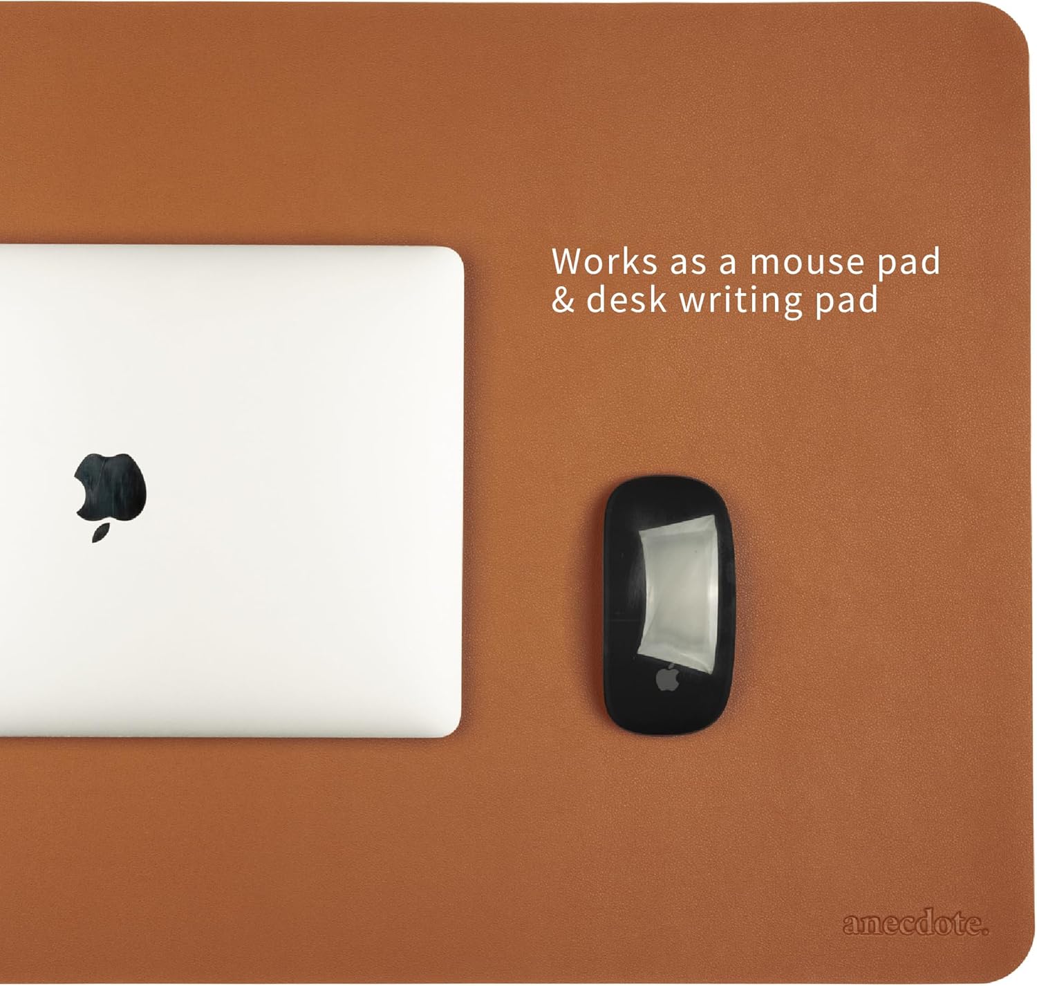 ANECDOTE Vegan Leather Desk Pad - 31.5"x17" Desk Mat for Your Office. This Quality Large Mouse Pad has Chic Elegance, Professional Look & Satisfying Touch - The Perfect Leather Mouse Pad for You! - Image 4
