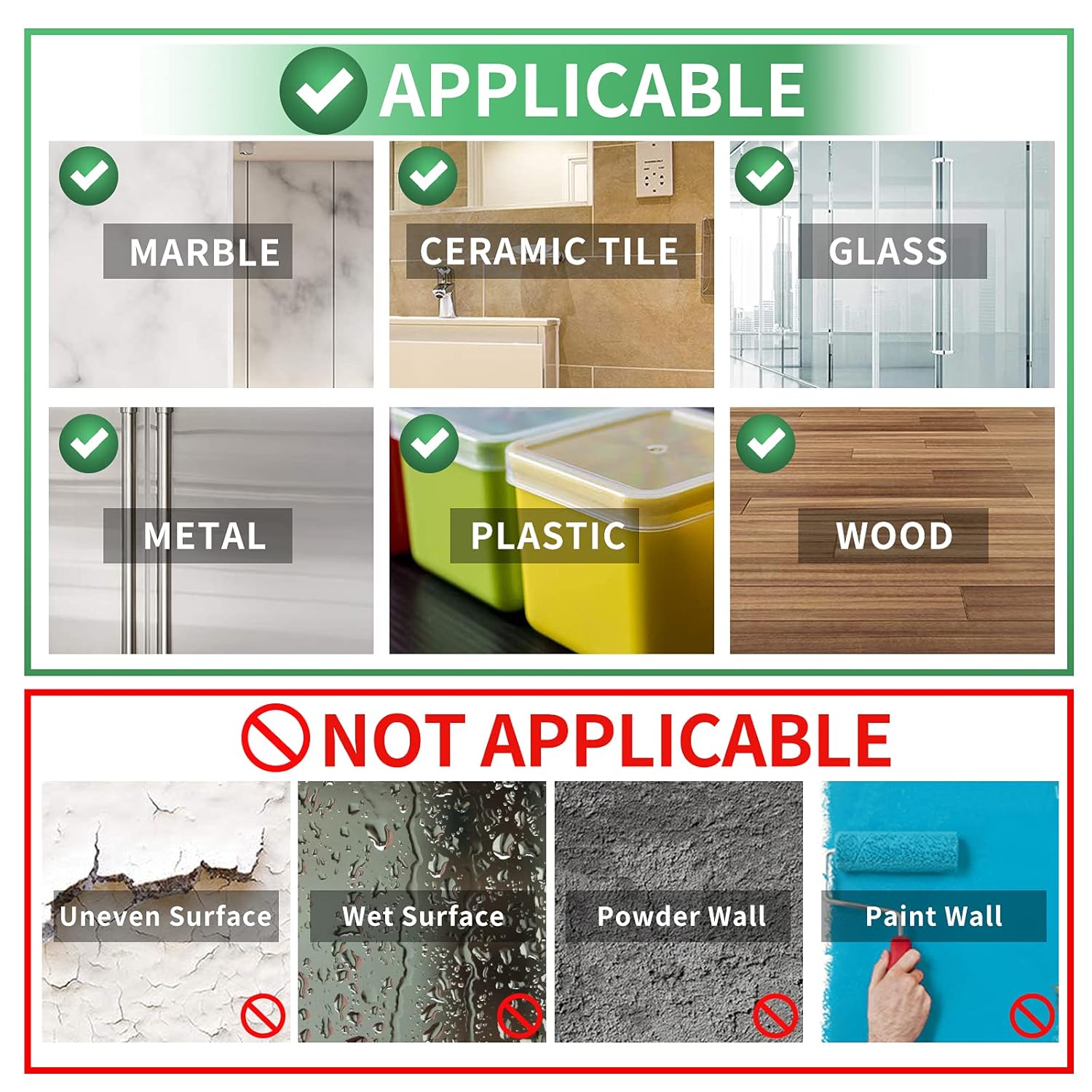 Double Sided Tape Heavy Duty(Extra Large, Pack of 2, Total 396 Inch), Nano Double Sided Adhesive Tape, Clear Mounting Tape Picture Hanging Strips, Removable Wall Tape Sticky Poster Tape Decor - Image 7