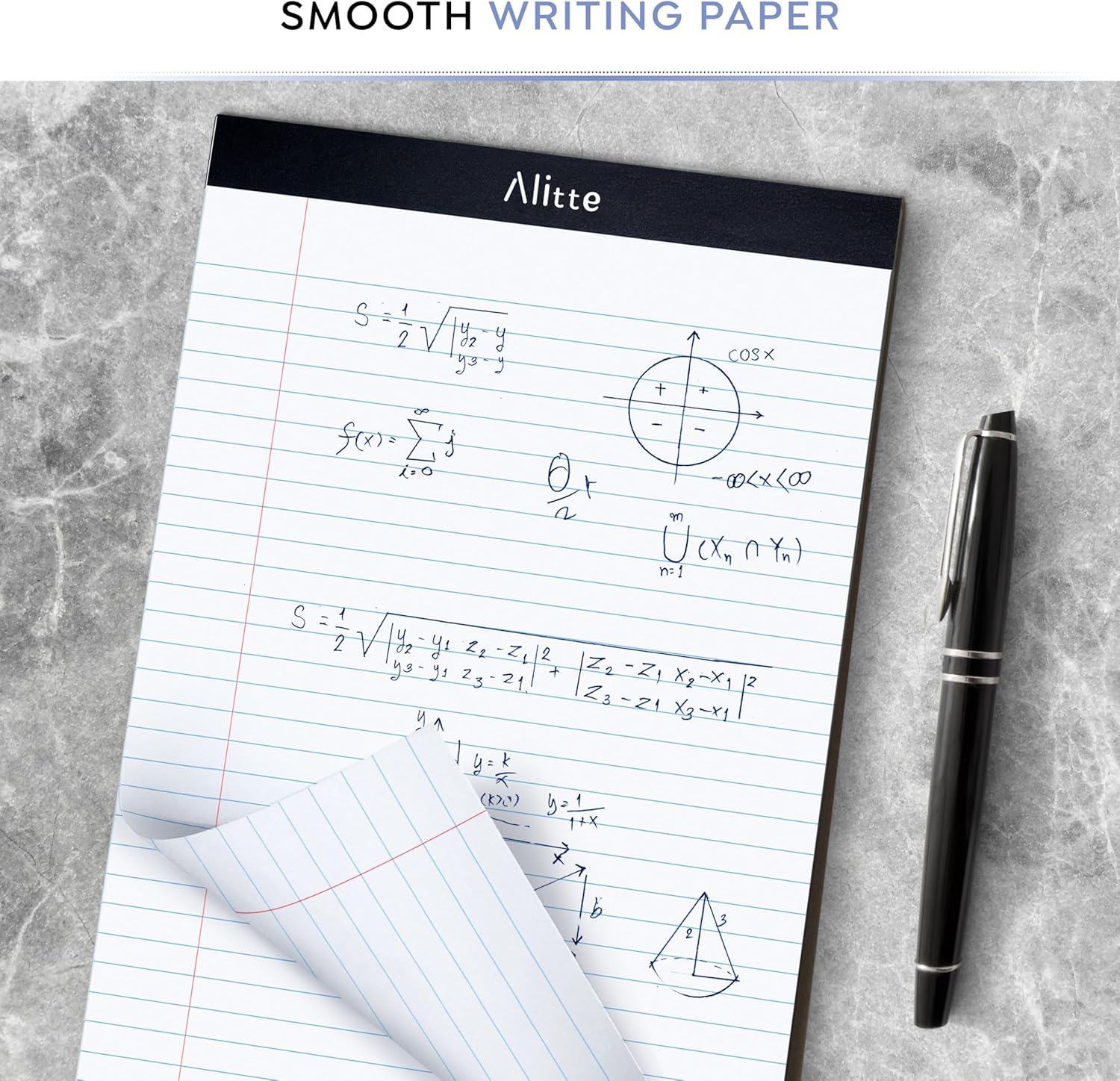 Legal Notepads 8.5 x 11, Pack of 12 - Perforated Wide Ruled Writing Pad - Premium Thick Paper, No Ink Bleeding - Blank Legal Pads For Home, Office, School, Business - 50 Sheets Per Notebook - Image 6