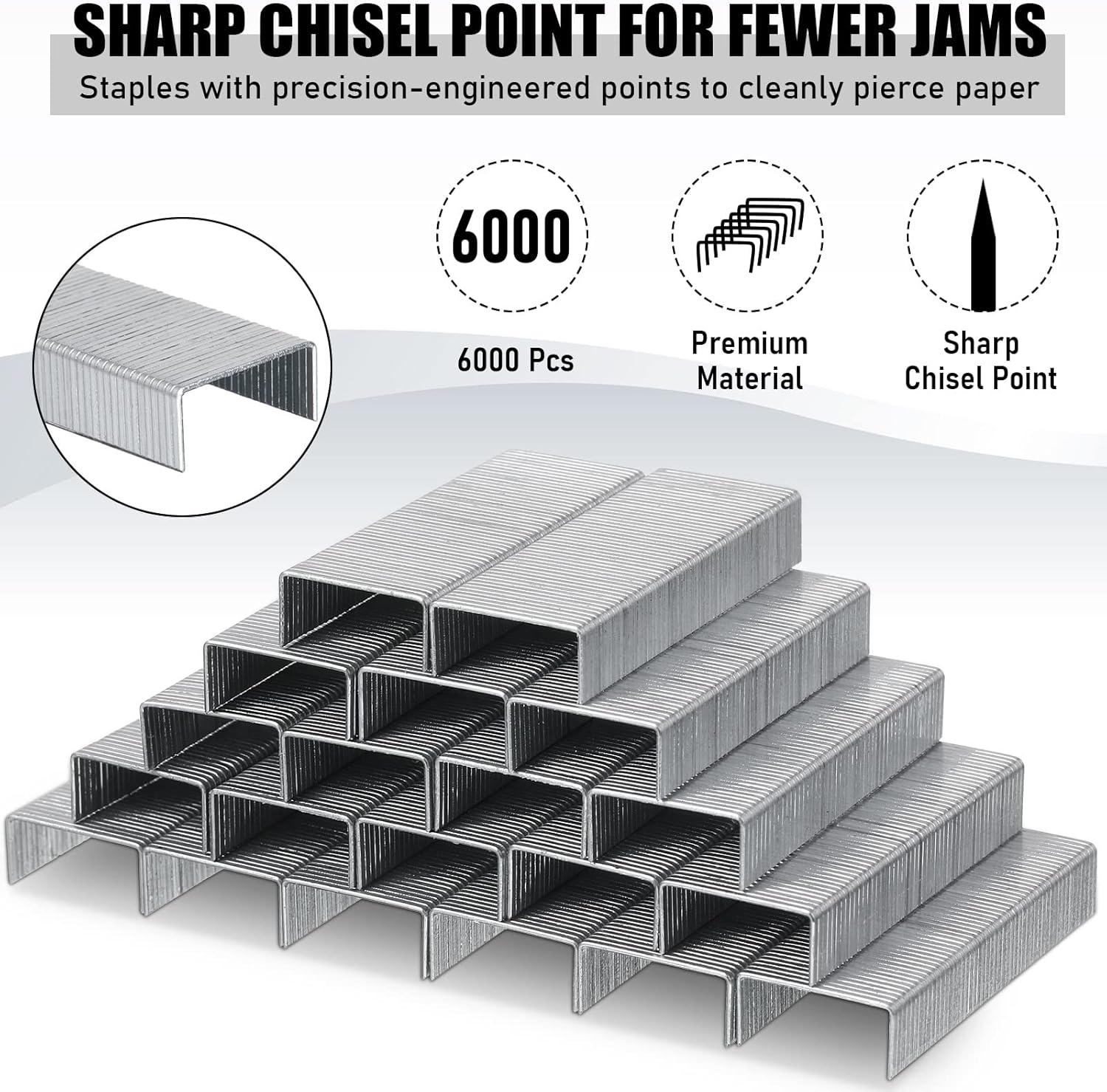Marspark 10 Pcs Stapler for Desk Office Staplers Bulk with 6000 Staples 25 Sheet Capacity for School Office - Image 5