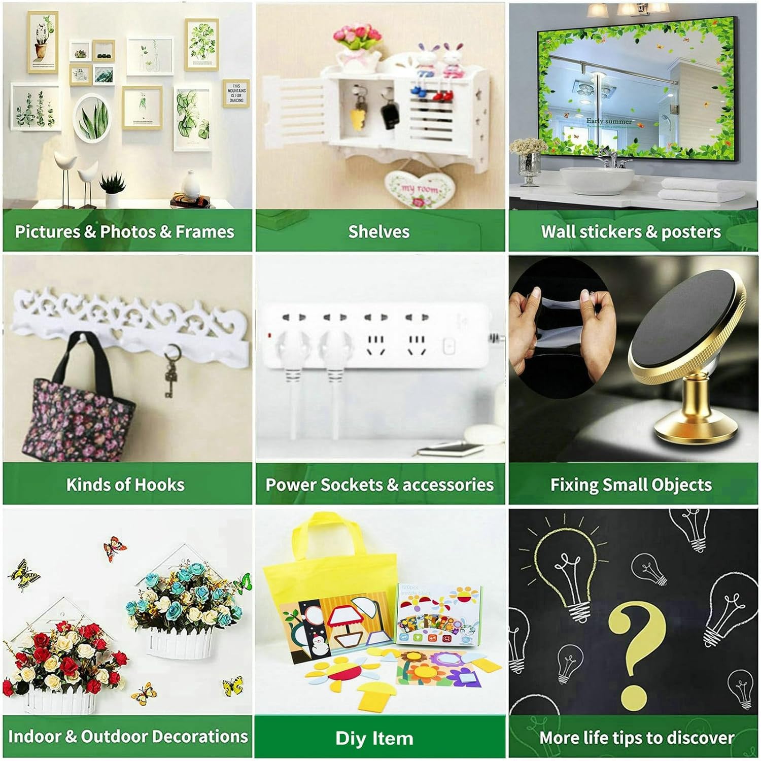 Double Sided Tape Heavy Duty, 16.5FT Nano Adhesive Mounting Tape Wall Decor, Sticky Picture Hanging Adhesive Strips Poster Tape - Image 5