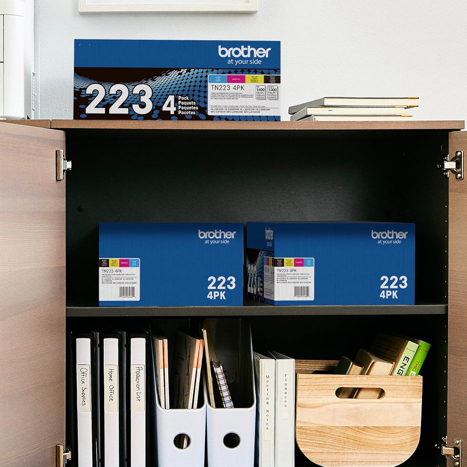 Brother Genuine Standard-Yield Toner Cartridge Four Pack TN223 4PK - includes one cartridge each of Black, Cyan, Magenta & Yellow Toner, Standard Yield, Model: TN2234PK - Image 6