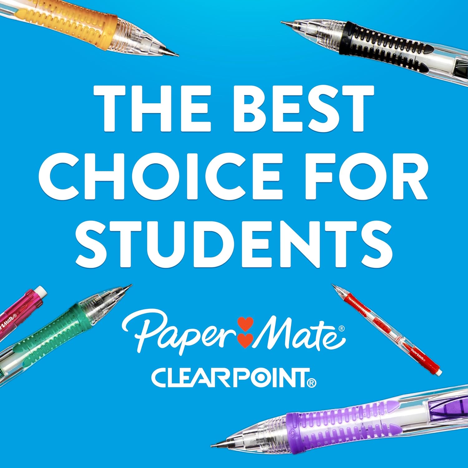 Paper Mate Clearpoint Mechanical Pencils, 0.7mm HB #2 Pencil Lead, 2 Pencils, Assorted Barrel Colors, 10 Count - Back to School,Teacher Supplies, Drawing, Sketching - Image 3