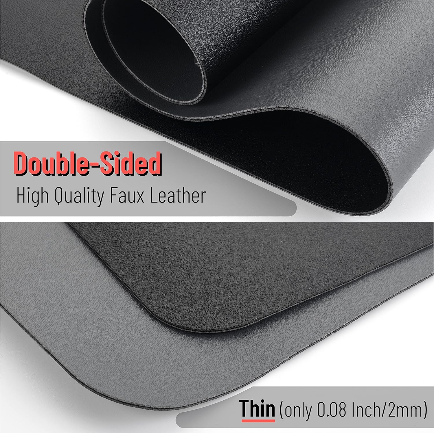 Mr. Pen Faux Leather Desk Pad, 23.6" x 13.7", Black, Dual-Sided, Water-Resistant, Non-Slip - Image 5